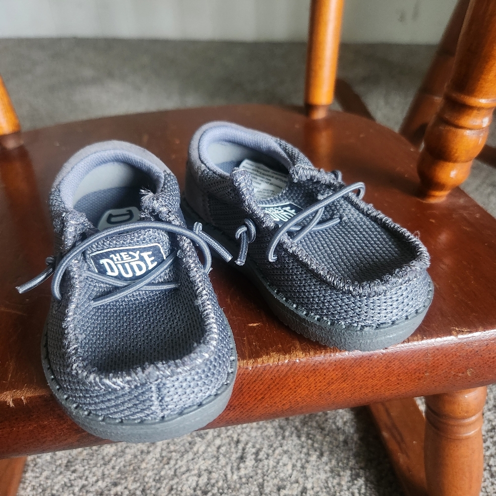 Hey Dude Gray Sneakers Breathable Mesh Casual